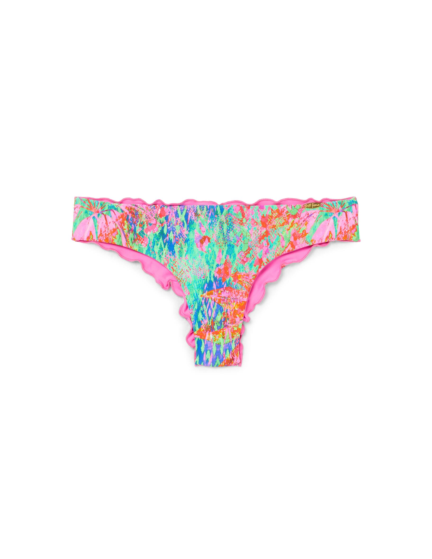Shop Luli Fama Wavey Seamless Ruched Back Tie Bikini Bottom On Rinascente
