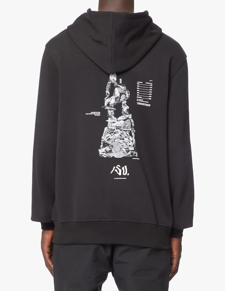 rinascente Iso.Poetism By Tobias Birk Nielsen Graphic printed multi pocket  hoodie