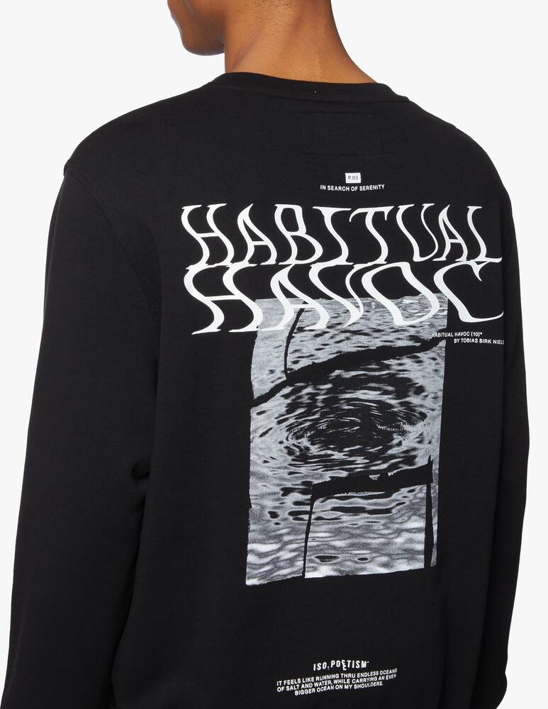 rinascente Iso.Poetism By Tobias Birk Nielsen Statements roundneck sweatshirt - black