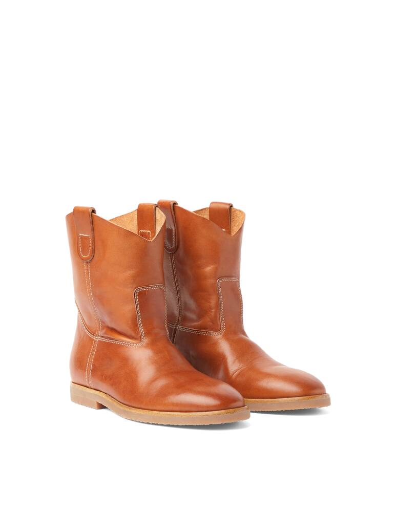 Re/Done 60s Camarguaise leather ankle boots - brown - picture 3