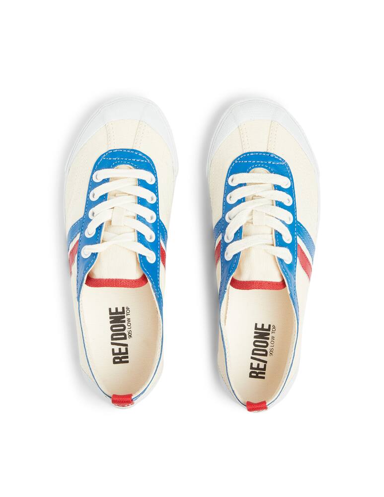 rinascente Re/Done Sneakers basse in cotone 90s - bianco
