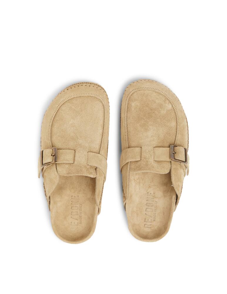rinascente Re/Done Moc suede slides - beige