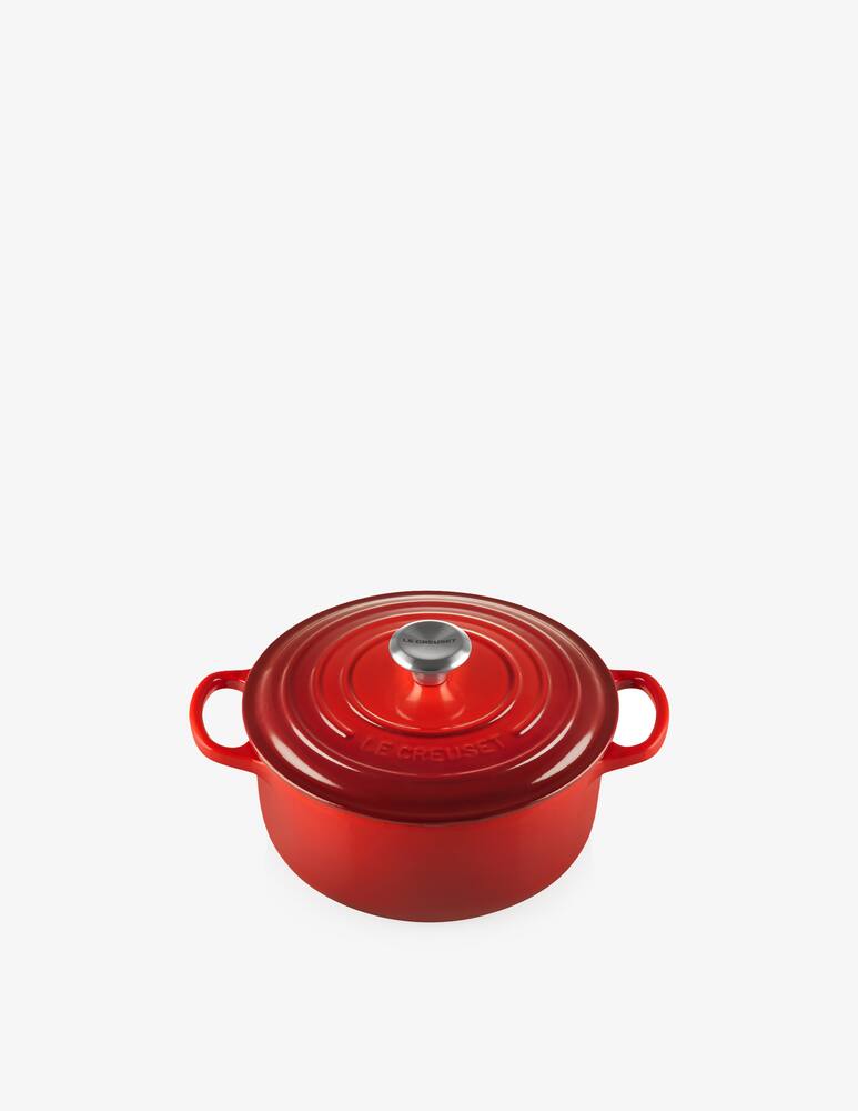 rinascente Le Creuset Cast Iron Round Casserole Cerise 22cm