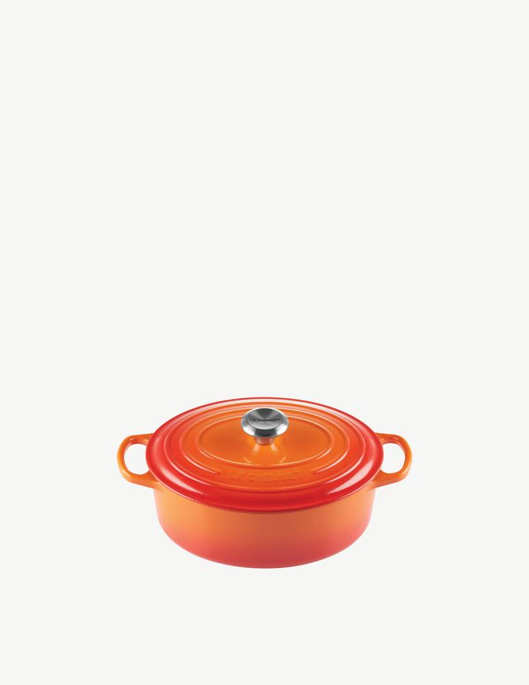 Le Creuset Evolution Cast Iron Oval Casserole 27cm Flame - Orange - picture 1 Le Creuset Evolution Cast Iron Oval Casserole 27cm Flame - Orange - picture 1