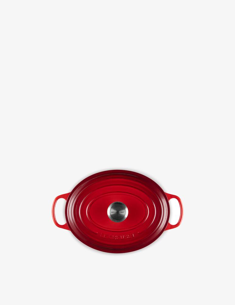 rinascente Le Creuset Cast Iron Oval Casserole Cerise 29cm