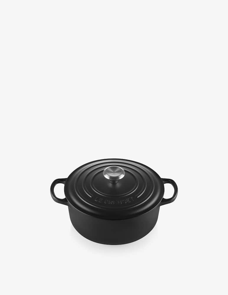 Le Creuset Round Casserole Cast Iron Black Matte 20cm - picture 3