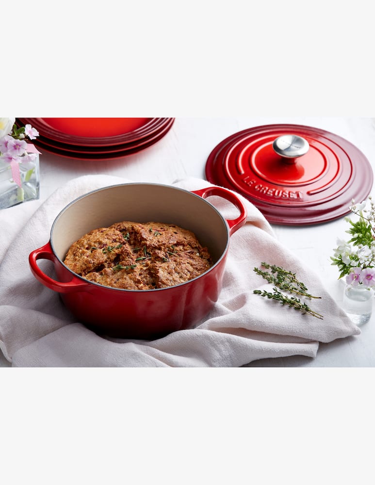 rinascente Le Creuset Cast Iron Round Casserole Cerise 20cm