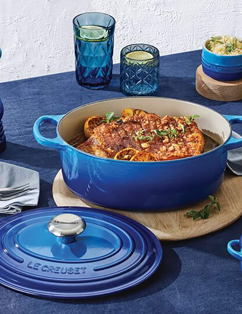 rinascente Le Creuset Evolution Cast Iron Oval Casserole With Lid 31cm