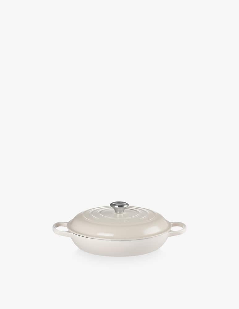 Le Creuset Cast Iron Shallow Casserole 30cm Meringue - picture 1 Le Creuset Cast Iron Shallow Casserole 30cm Meringue - picture 1