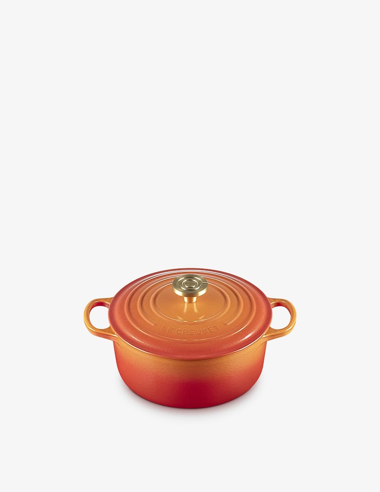 rinascente Le Creuset Signature Round Casserole 24cm Flamme Dorée