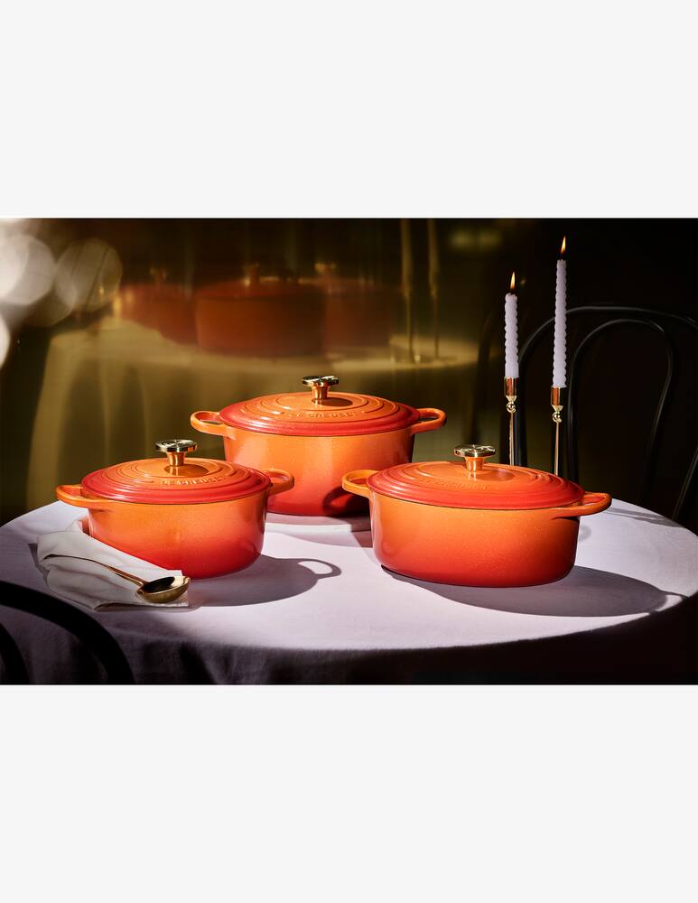 rinascente Le Creuset Signature Oval Casserole 29cm Flamme Dorée