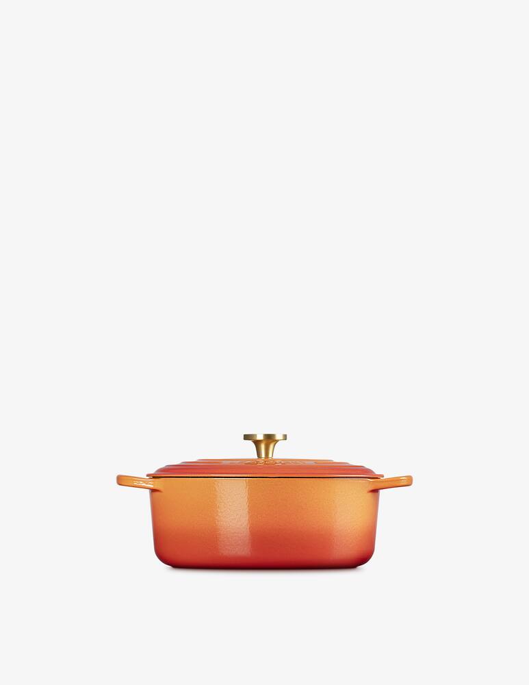 rinascente Le Creuset Signature Oval Casserole 29cm Flamme Dorée