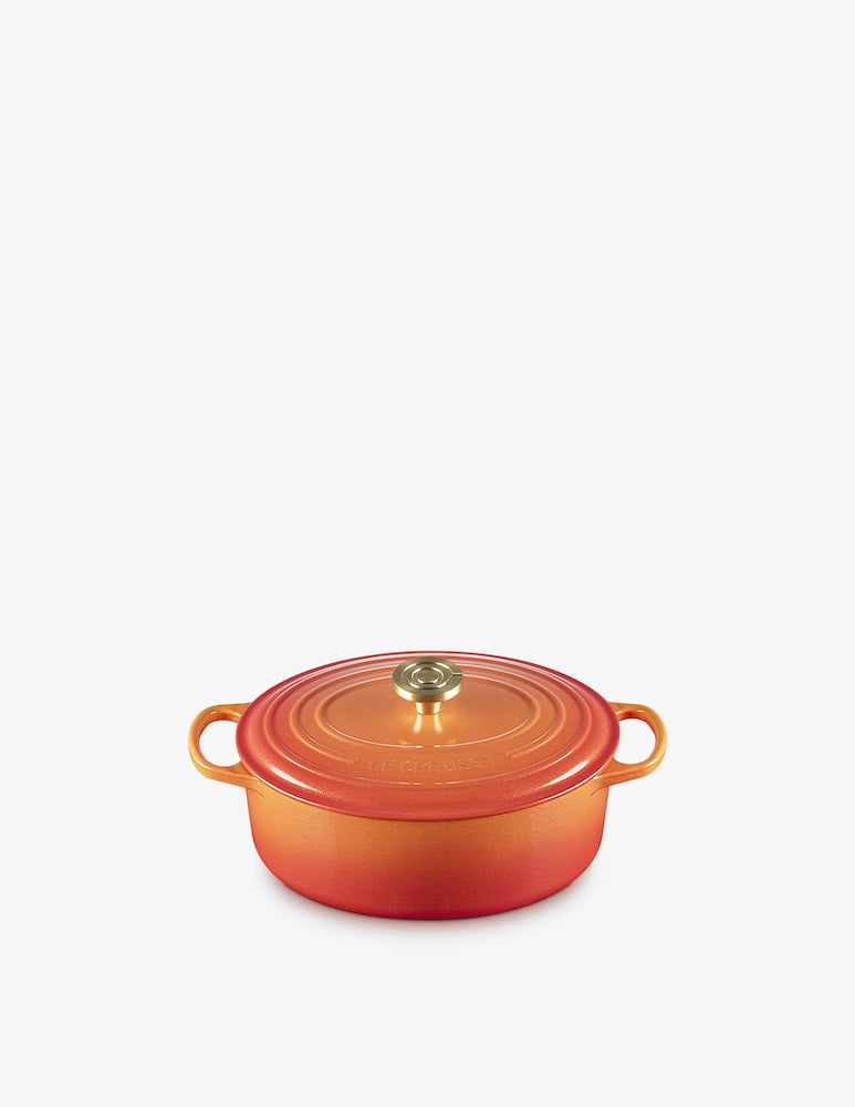 rinascente Le Creuset Signature Oval Casserole 29cm Flamme Dorée