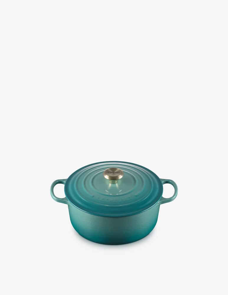 rinascente Le Creuset Signature Round Casserole/Oven 26cm Gold Knob