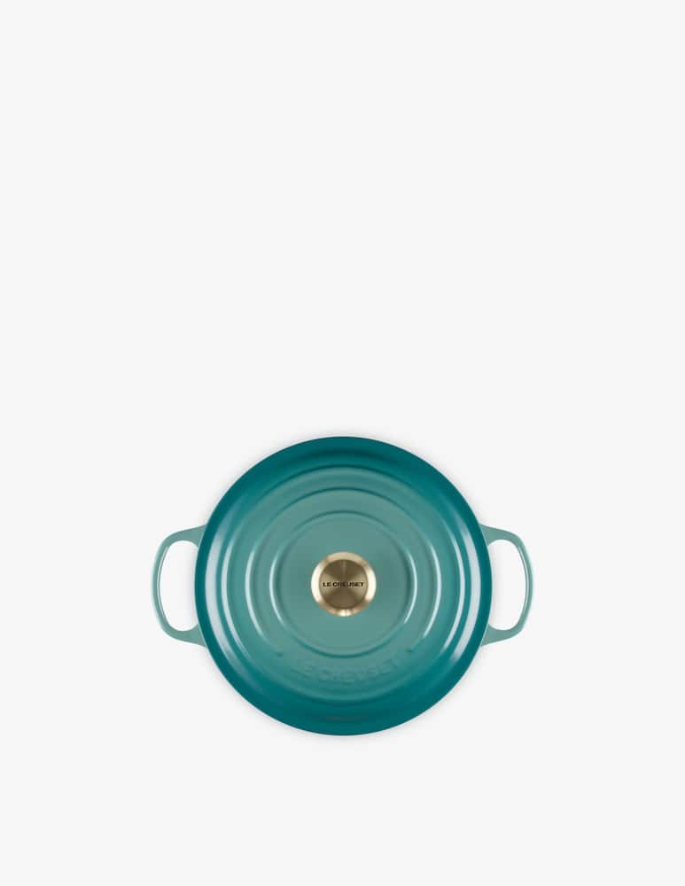 rinascente Le Creuset Signature Round Casserole/Oven 26cm Gold Knob