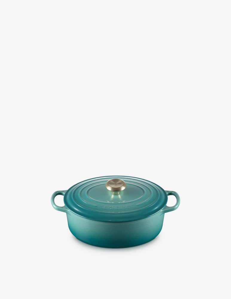 Le Creuset Signature Oval Casserole/Oven 27cm Gold Knob - picture 3 Le Creuset Signature Oval Casserole/Oven 27cm Gold Knob - picture 3