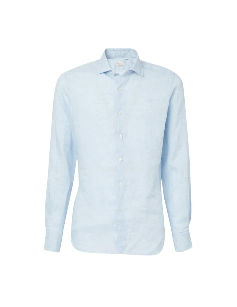 rinascente Xacus Camicia in lino tinto filo albini