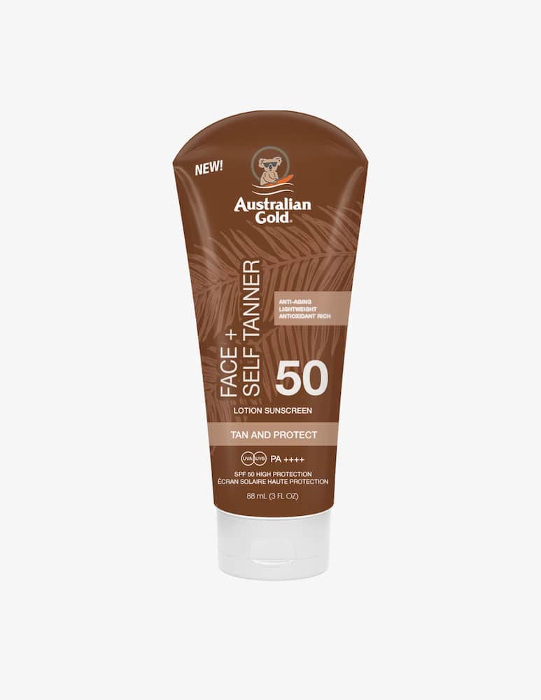 rinascente Australian Gold Protezione Solare Viso SPF 50+ Con Autoabbronzante