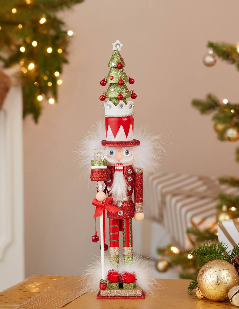 rinascente Kurt S. Adler Schiaccianoci 38Cm "Holly Wood" Con Cappello Abero Di Natale