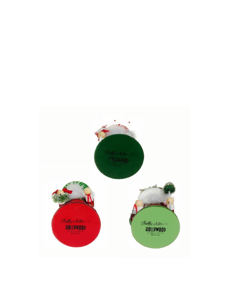 rinascente Kurt S. Adler Holly Wood Nutcracker Decorative Hat Nutcrackers 3/Asstd