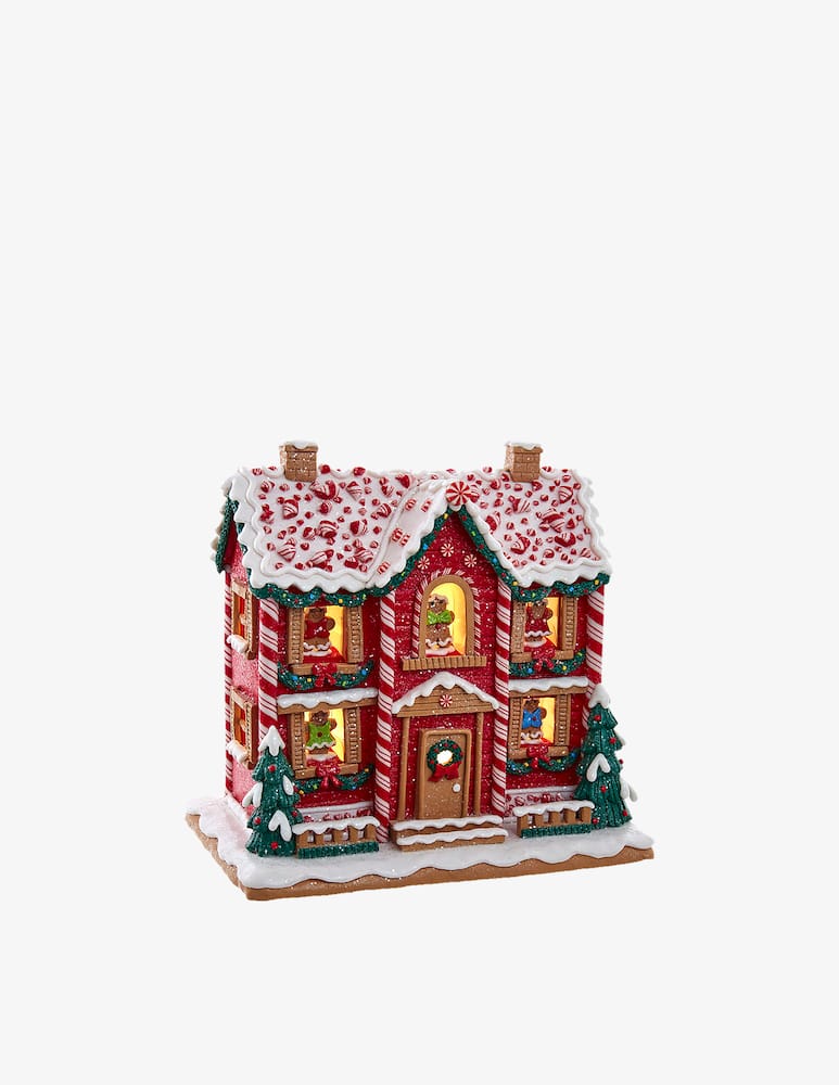 rinascente Kurt S. Adler Casetta Di Pan Di Zenzero 24Cm Con Musica Luce Led E Timer