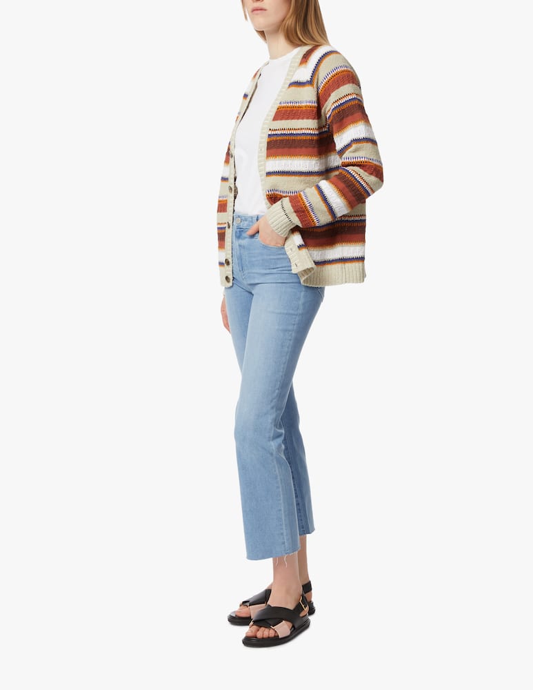 rinascente Paige Jeans crop a zampa e vita alta