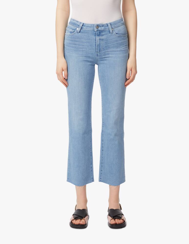 rinascente Paige Jeans crop a zampa e vita alta