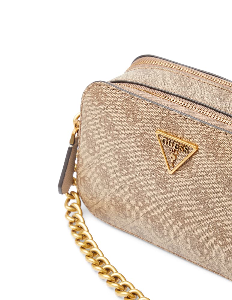 rinascente Guess Mini borsa a tracolla noelle 4g logo - beige