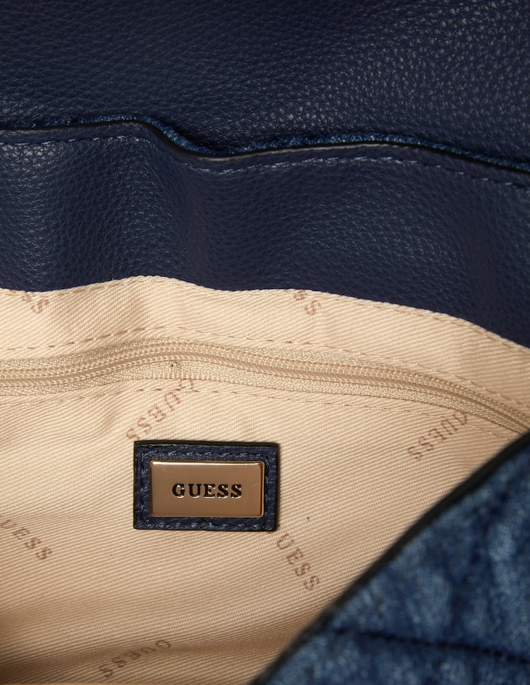 rinascente Guess Gillian crossbody flap - blue