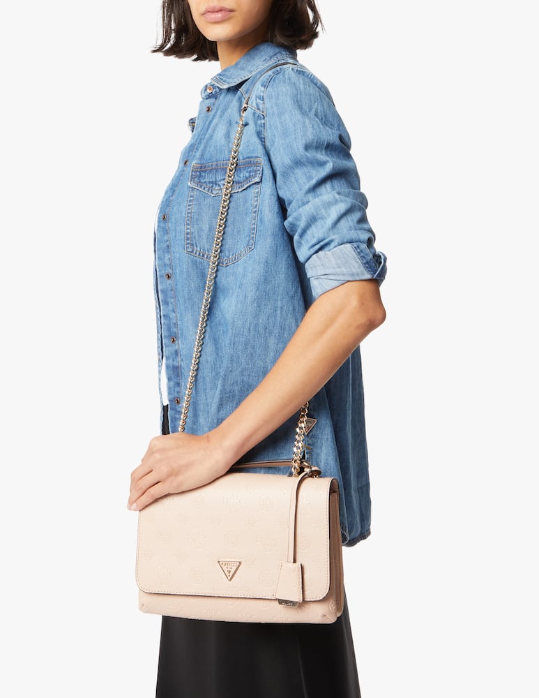 rinascente Guess Helaina 4g crossbody bag - beige