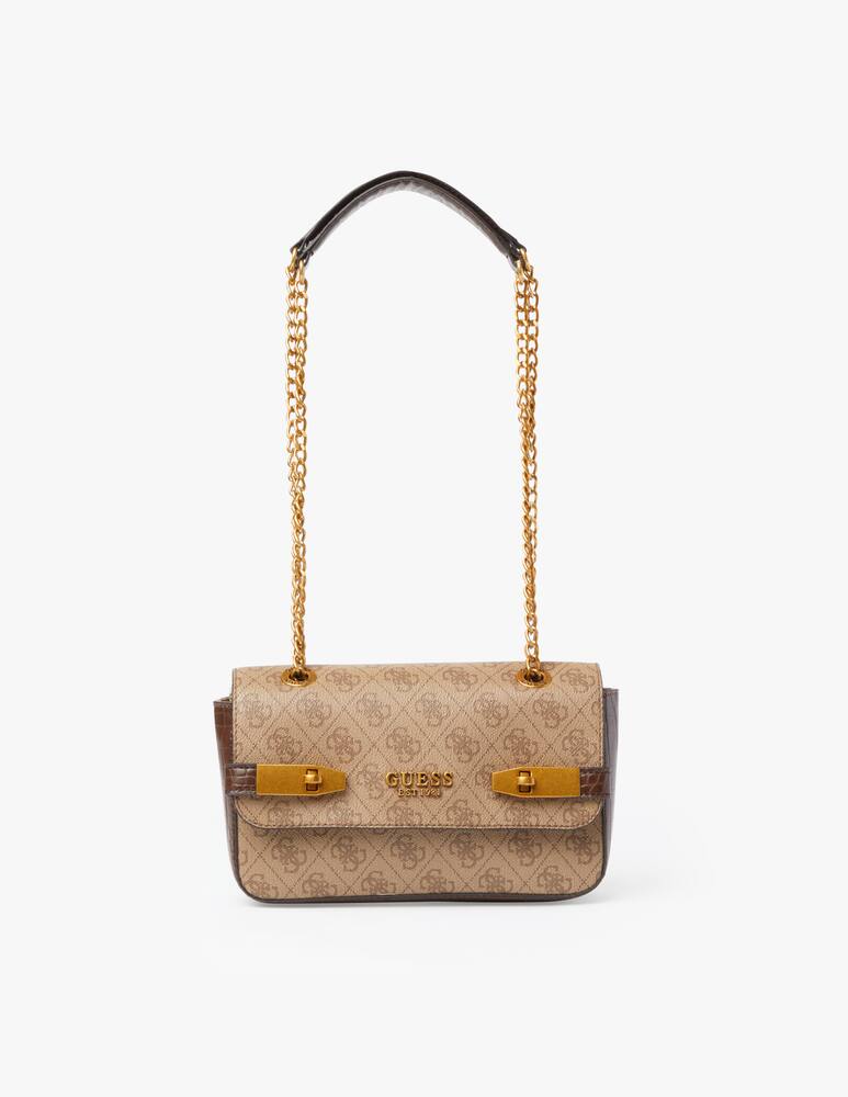 rinascente Guess Zadie Logo convertible crossbody flap - beige