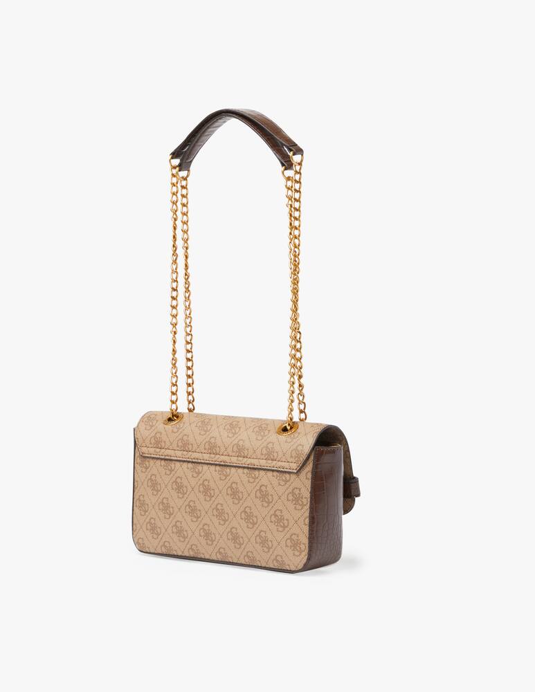 rinascente Guess Zadie Logo convertible crossbody flap - beige