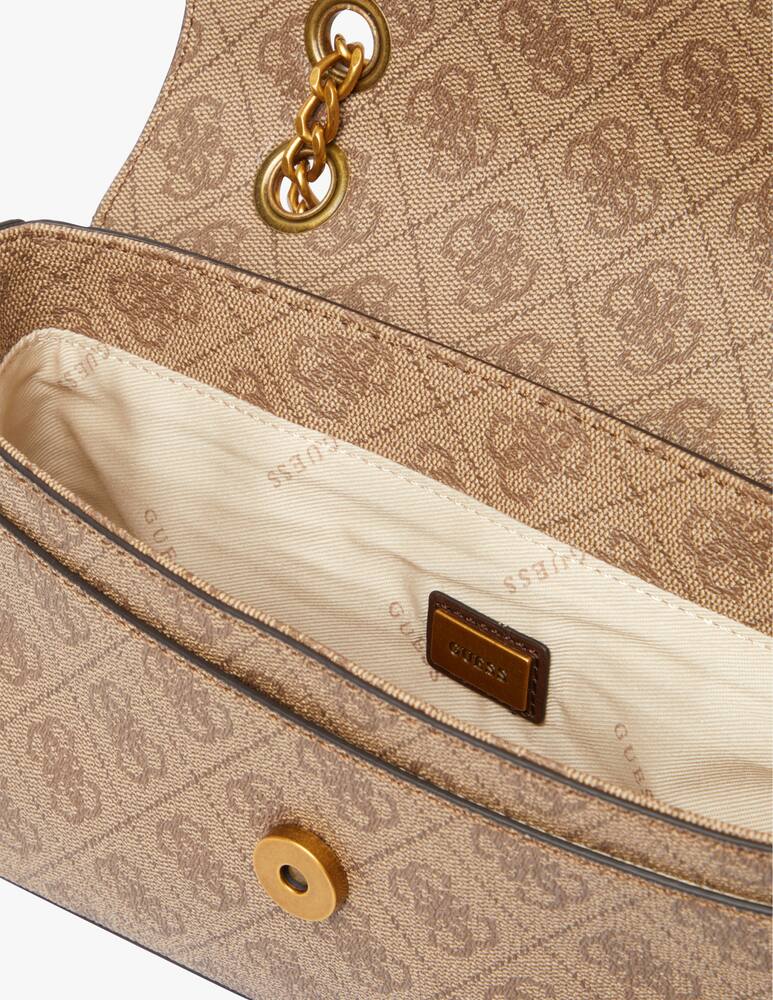 rinascente Guess Zadie Logo convertible crossbody flap - beige