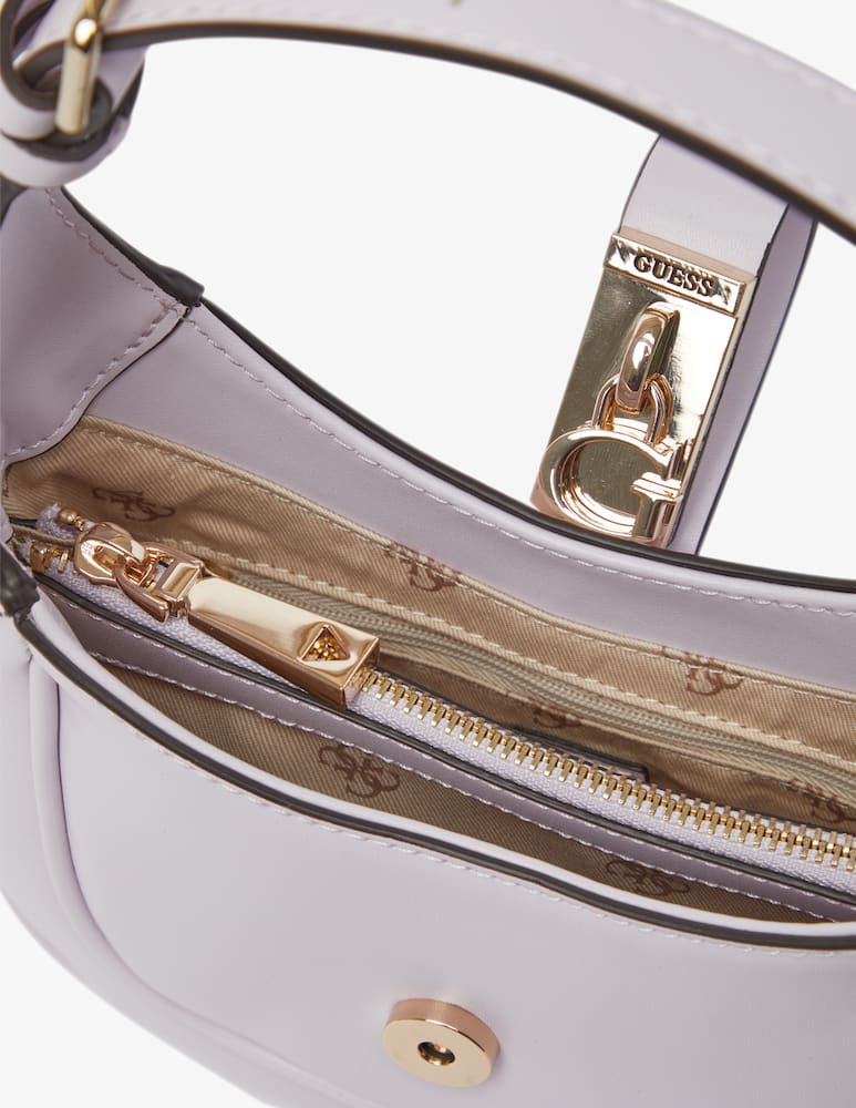 rinascente Guess Maimie mini hobo bag - lilac