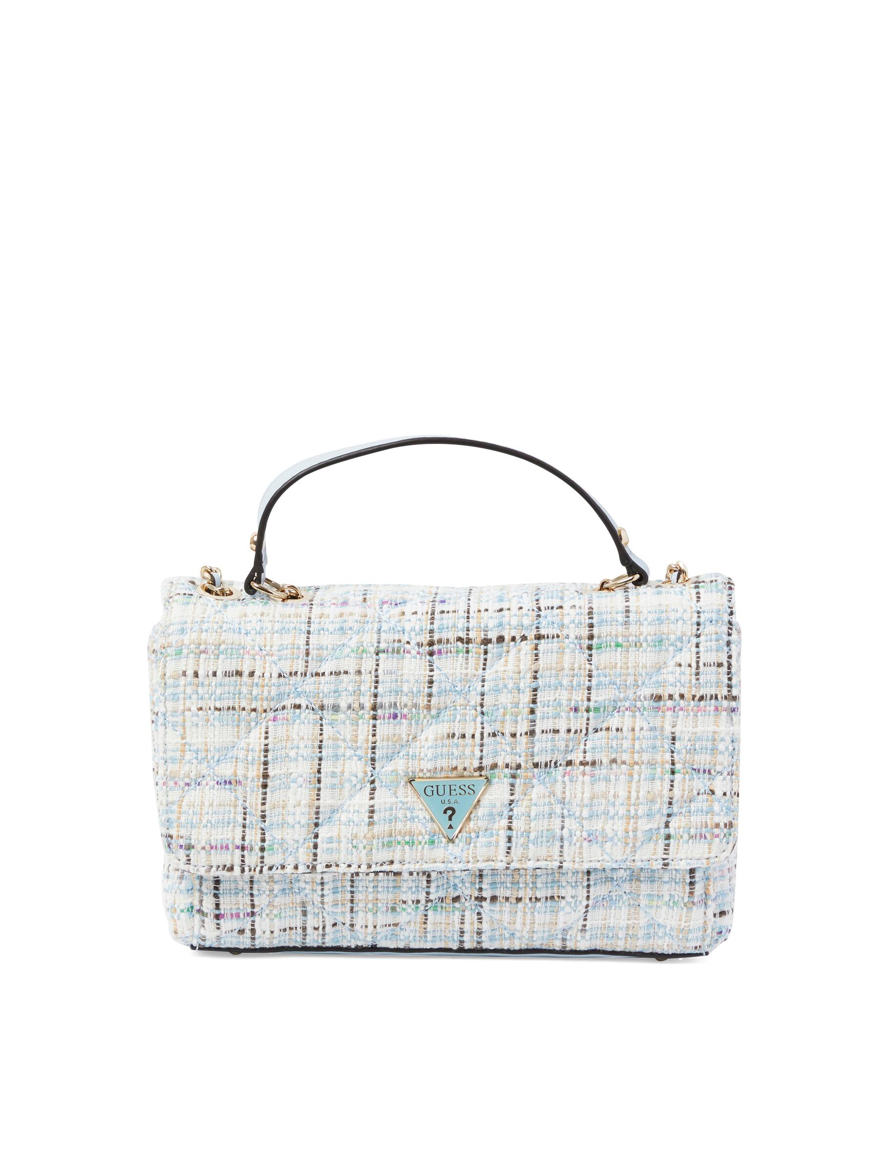 GUESS Women's Cessily Convertible Crossbody Flap Bag - Quilted PU With Double Chain Strap - View #9