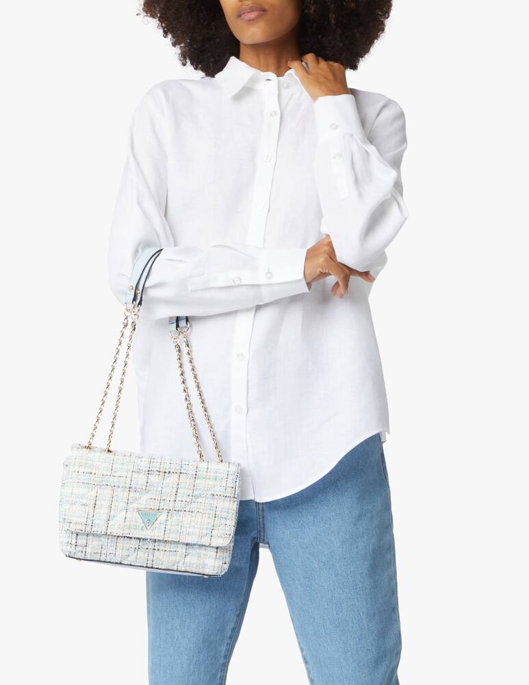 rinascente Guess Cessily convertible crossbody flap - light blue