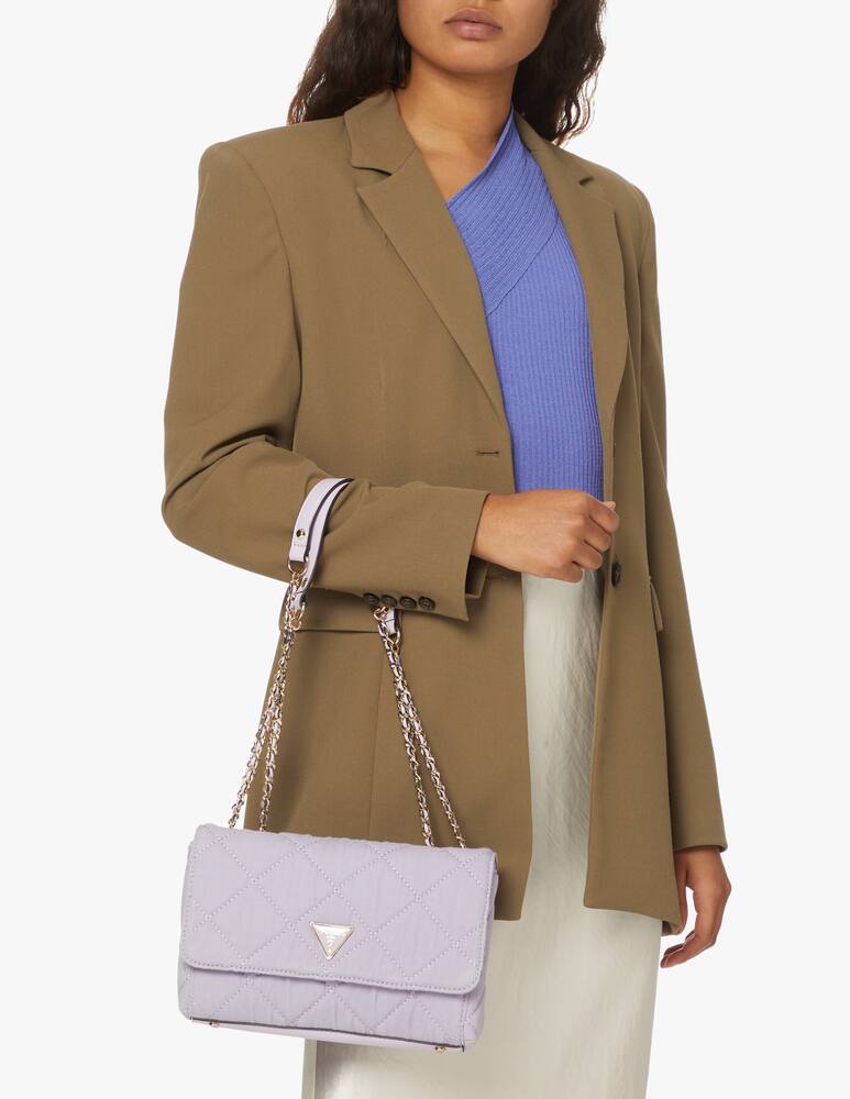 rinascente Guess Cessily convertible crossbody flap - lilac