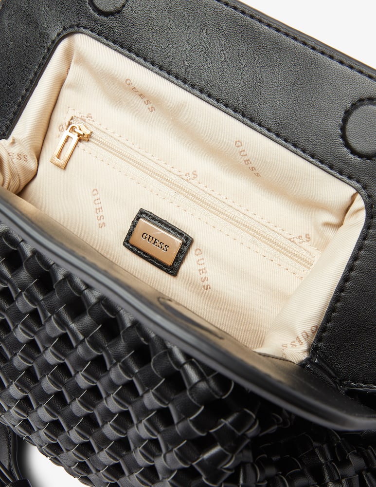 rinascente Guess Sicilia frame clutch - black