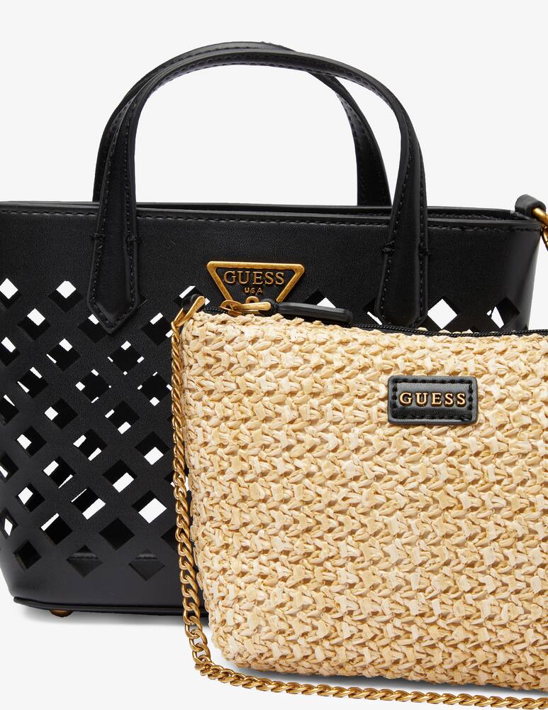 rinascente Guess Borsa shopper mini Aqua - Nero