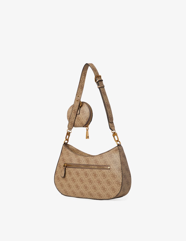 rinascente Guess Alexie 4G logo shoulder bag - Brown