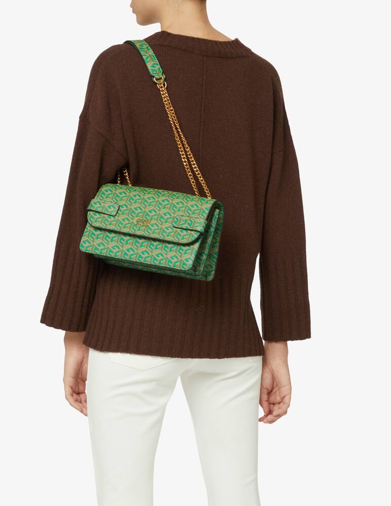 rinascente Guess Borsa a tracolla g cube logo Atene - Verde