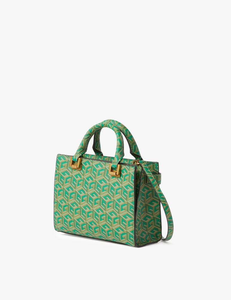rinascente Guess Atene g cube logo mini handbag - Green