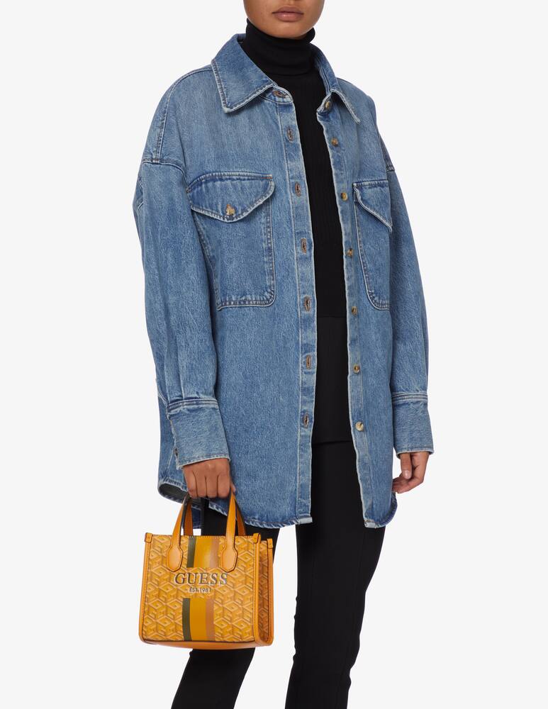 rinascente Guess Borsa mini a mano silvana g cube logo - Giallo