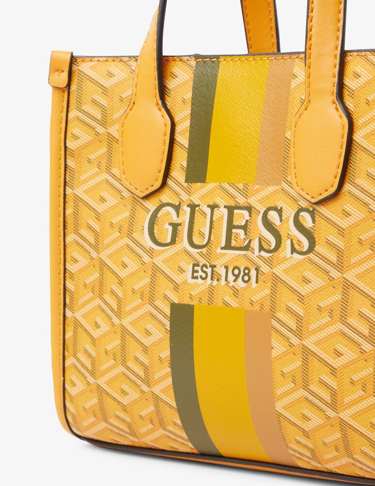 rinascente Guess Borsa mini a mano silvana g cube logo - Giallo