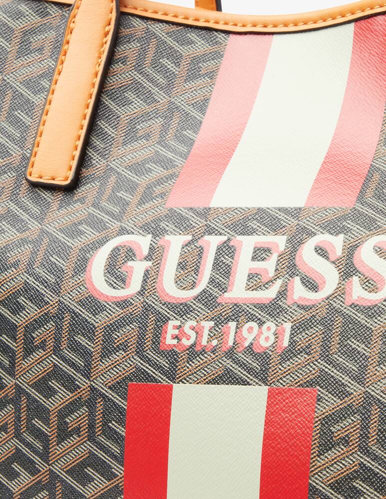 rinascente Guess Borsa a spalla g cube logo Vikky - Marrone