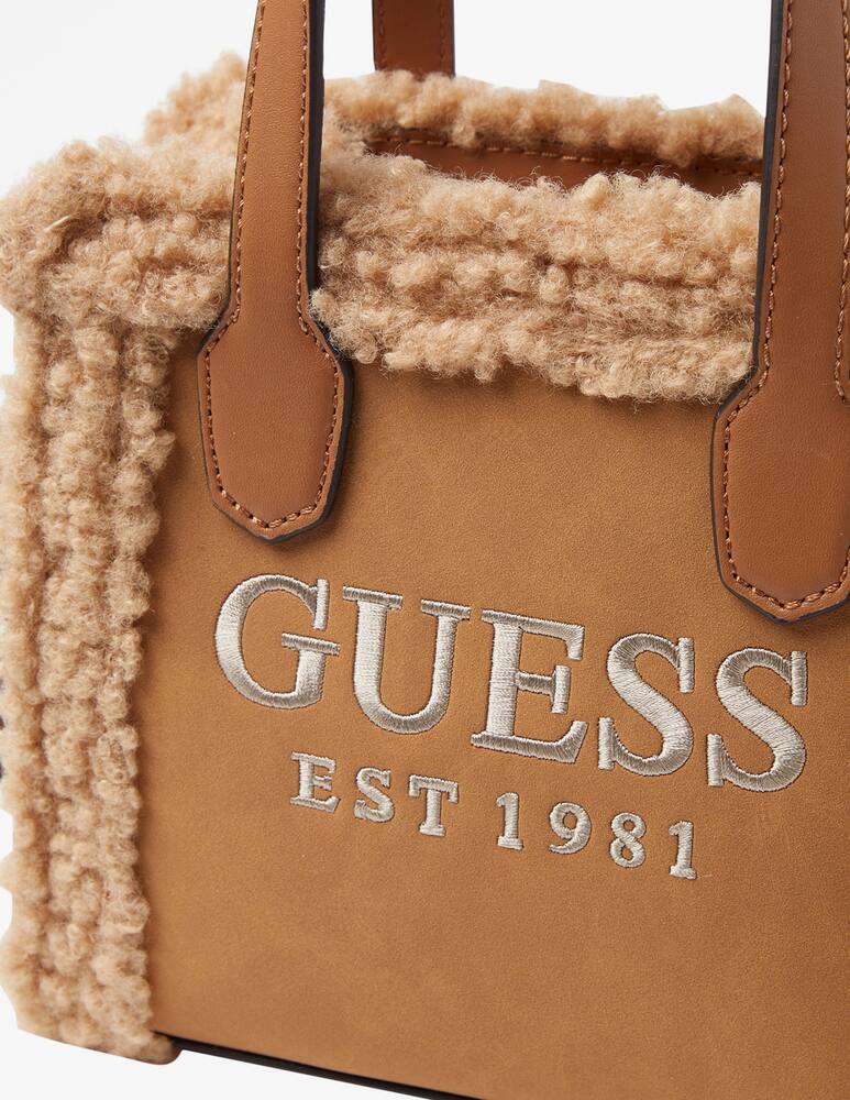 rinascente Guess Silva mini tote teddy bag