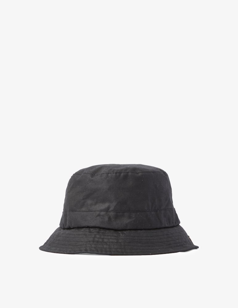 rinascente Barbour Waxed cotton bucket hat  - Black