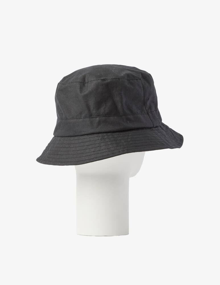 rinascente Barbour Waxed cotton bucket hat  - Black