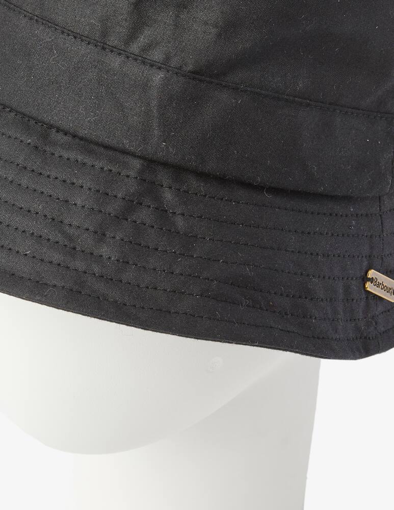 rinascente Barbour Waxed cotton bucket hat  - Black