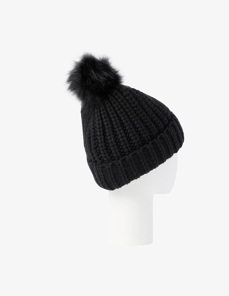 rinascente Barbour Cappellino beanie con pom pom - Nero
